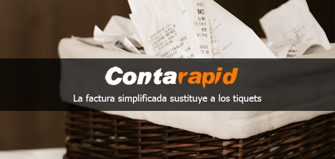 La factura simplificada sustituye a los tiquets