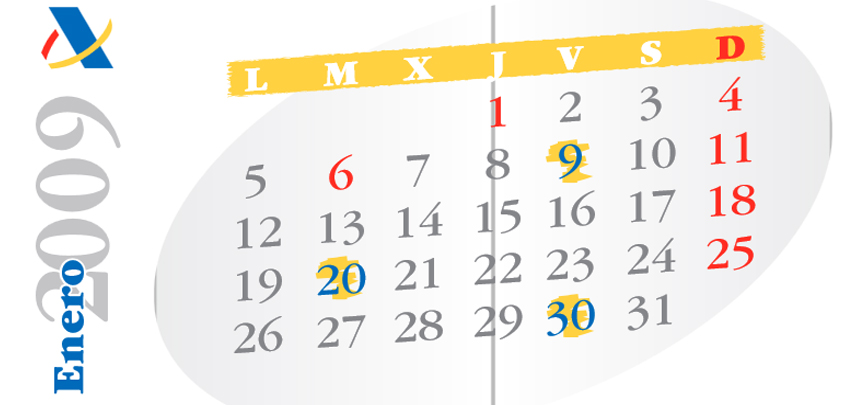 Hacienda publica el calendario fiscal 2009