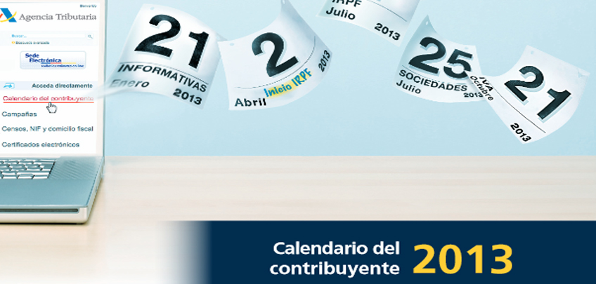 Hacienda publica el calendario fiscal 2013
