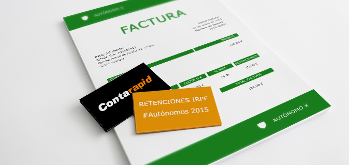 Retenciones IRPF que los autónomos deben aplicar en sus facturas del año 2015